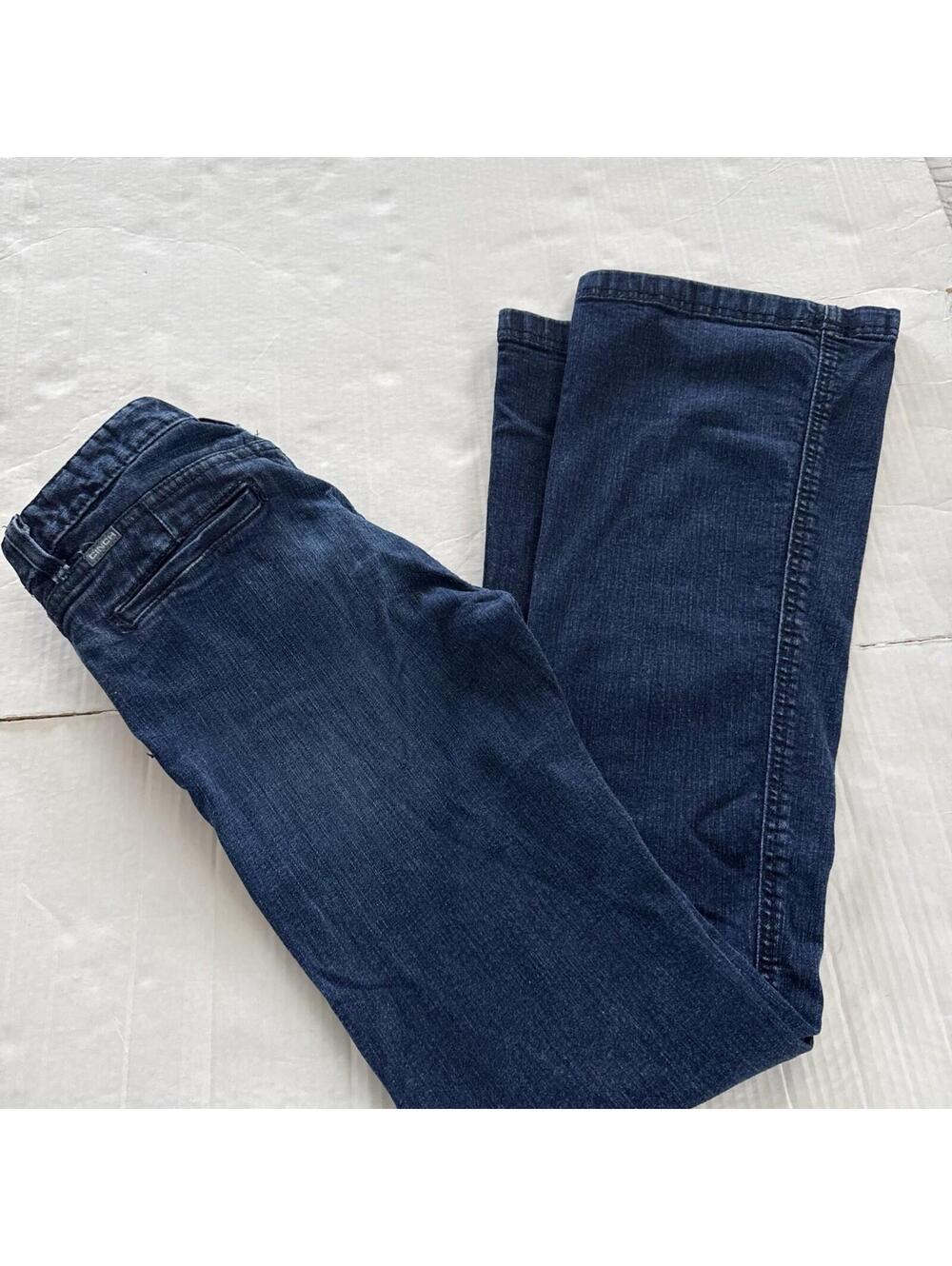 CINCH Lynden Womens Bell Bottom Jeans 25/0L Dark Wash Mid Rise Denim